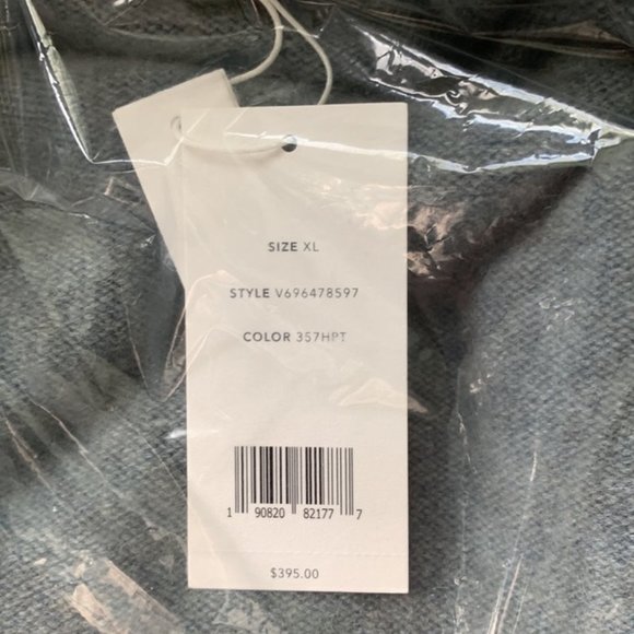 Vince Plush Boiled Cashmere Funnelneck sweater in Heather Patina NWT - Picture 5 of 7